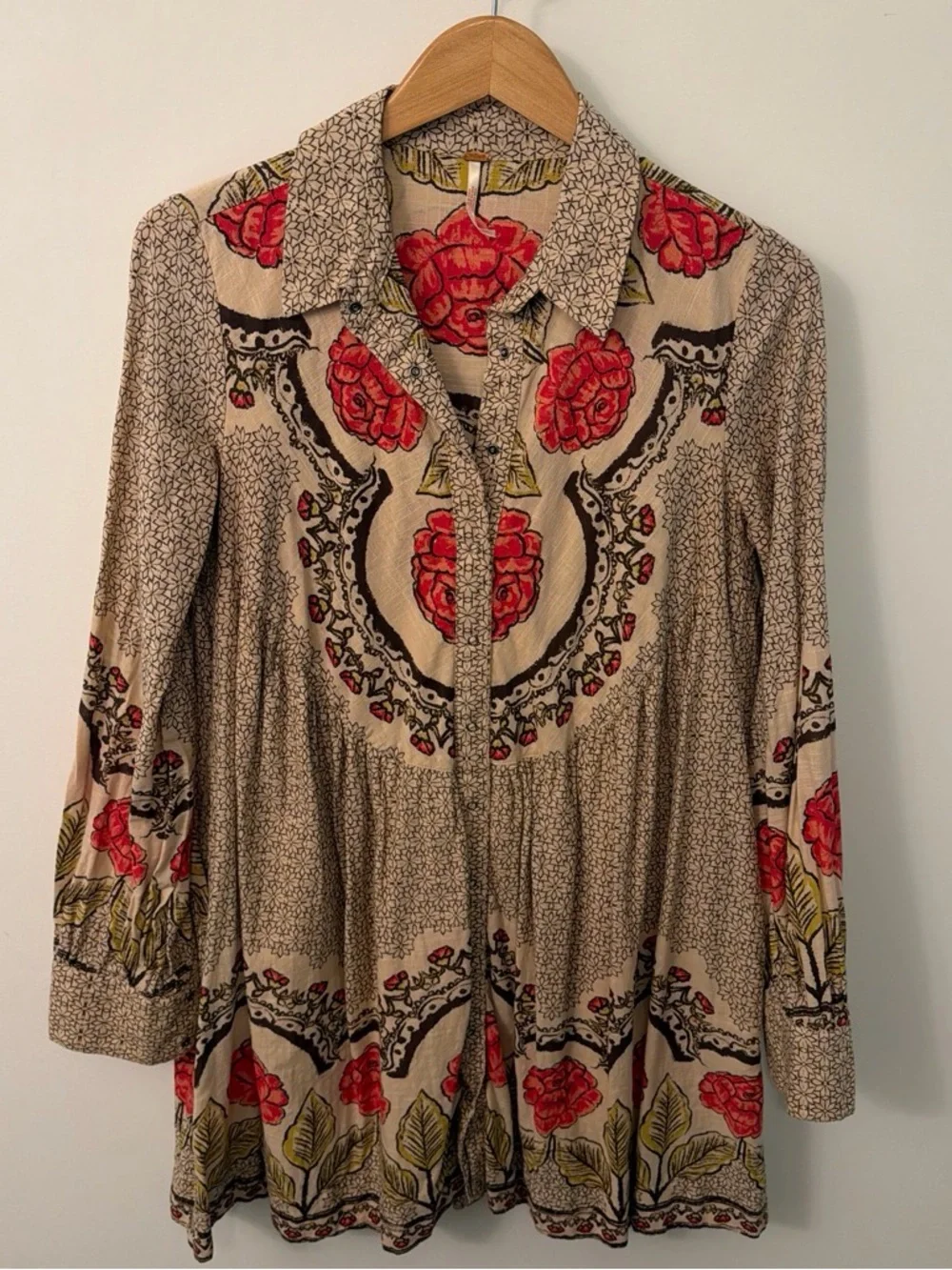 Free People Smell the Roses Babydoll Dress